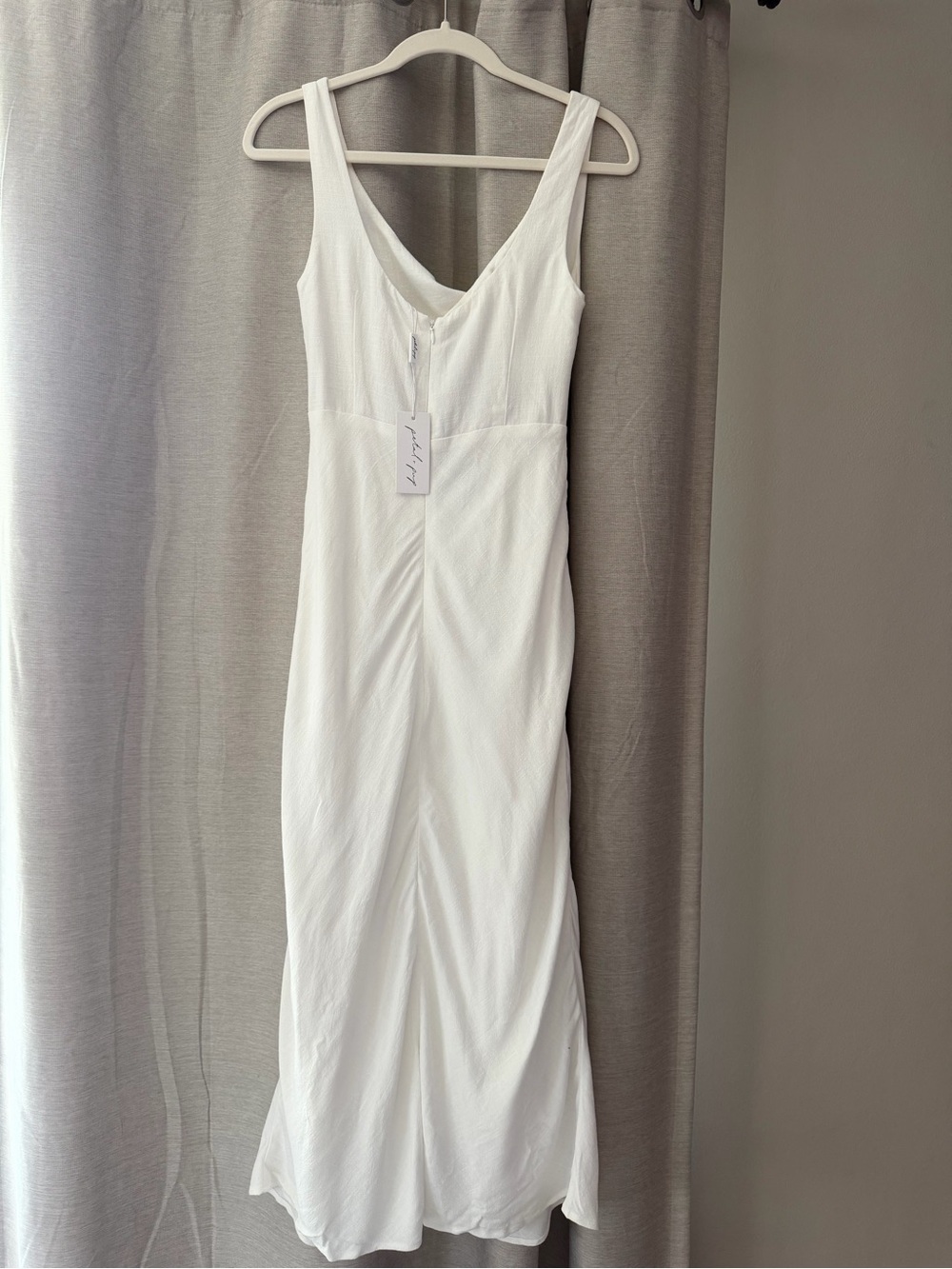 Petal & Pup White Twist Cutout Midi Dress - Picture 3 of 3